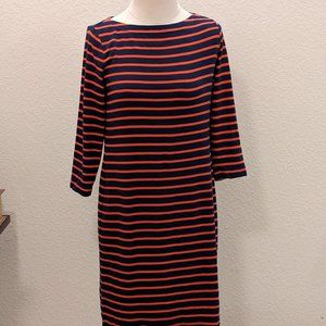 Gap stripe Orange and Blue cotton dress